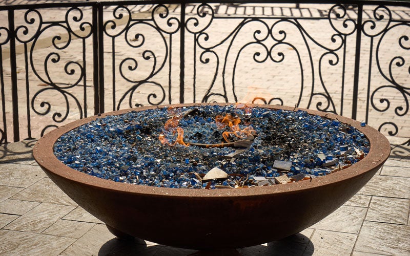 Pebbles and Fire Glass